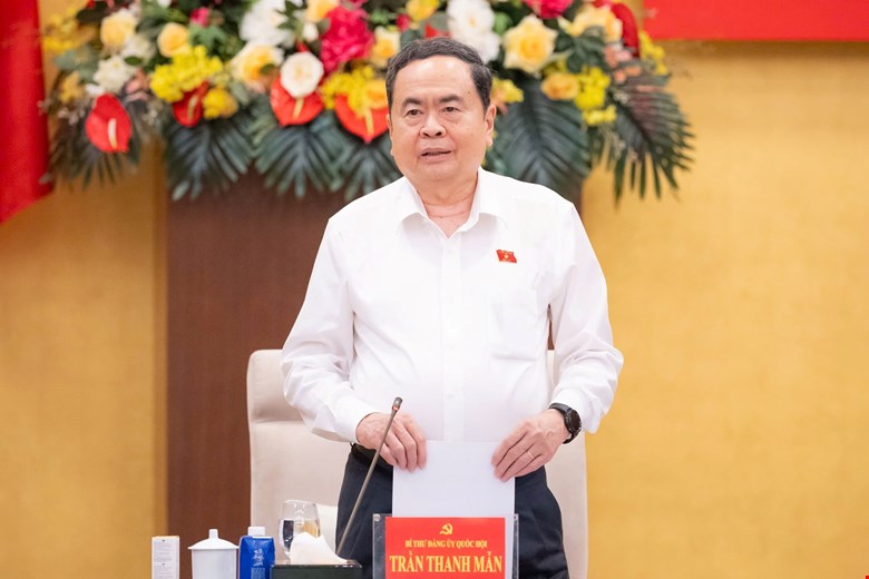 Bí thư Đảng ủy Quốc hội, Chủ tịch Quốc hội Trần Thanh Mẫn chủ trì Hội nghị lần thứ tư Ban Chấp hành Đảng bộ Quốc hội