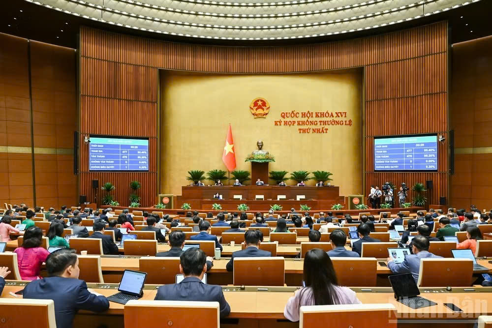 Thông cáo báo chí số 17, Kỳ họp không thường lệ thứ nhất, Quốc hội khóa XVI