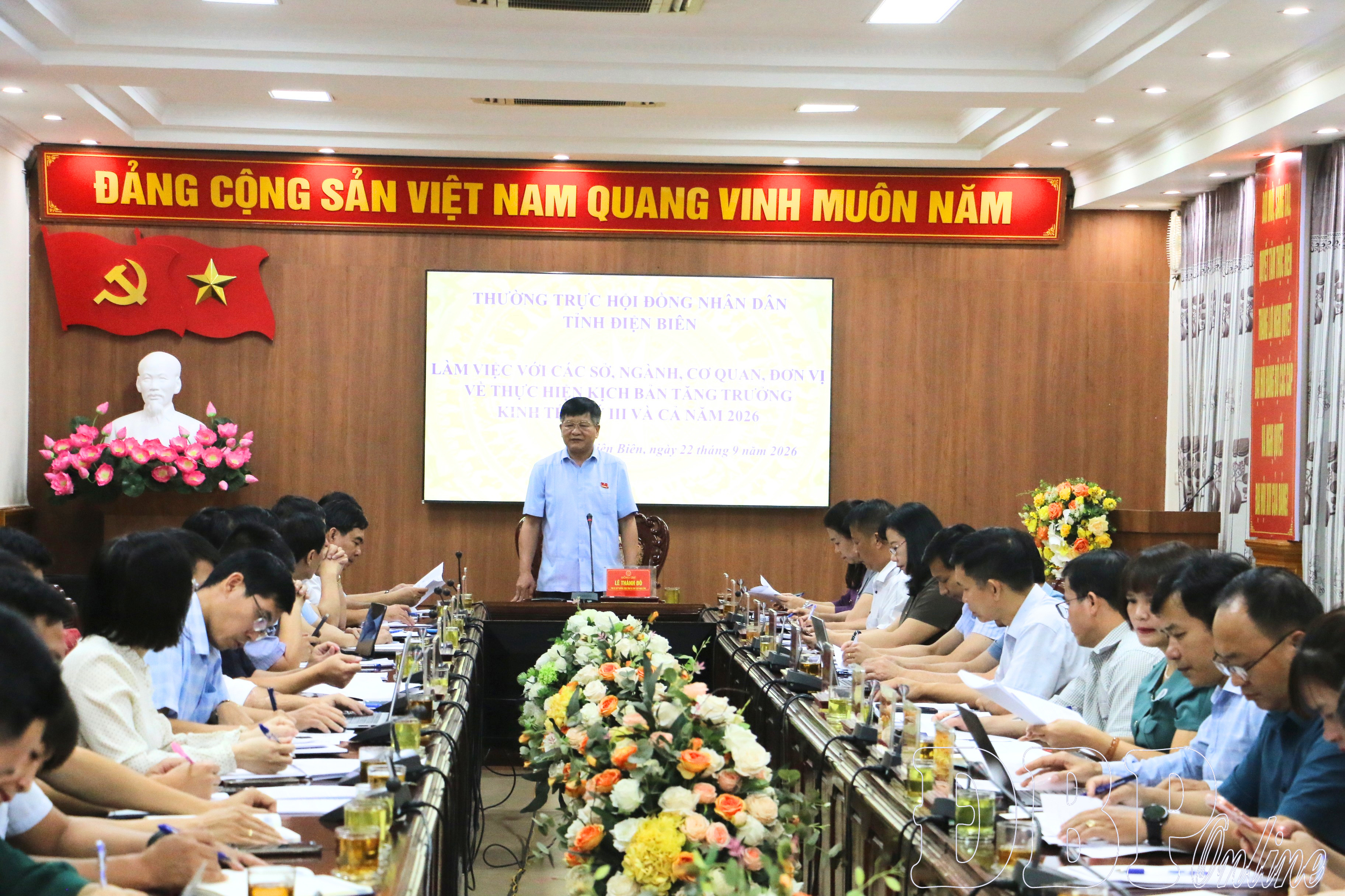 Thường trực HĐND tỉnh làm việc về Kịch bản tăng trưởng kinh tế năm 2026