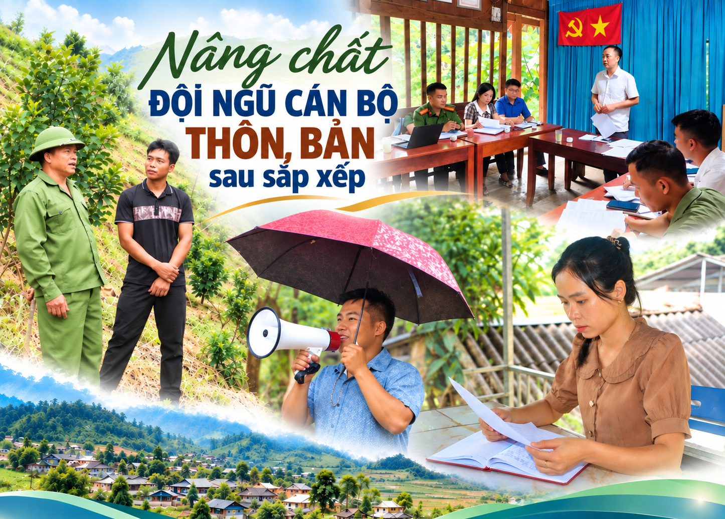 Nâng chất đội ngũ cán bộ thôn, bản sau sắp xếp