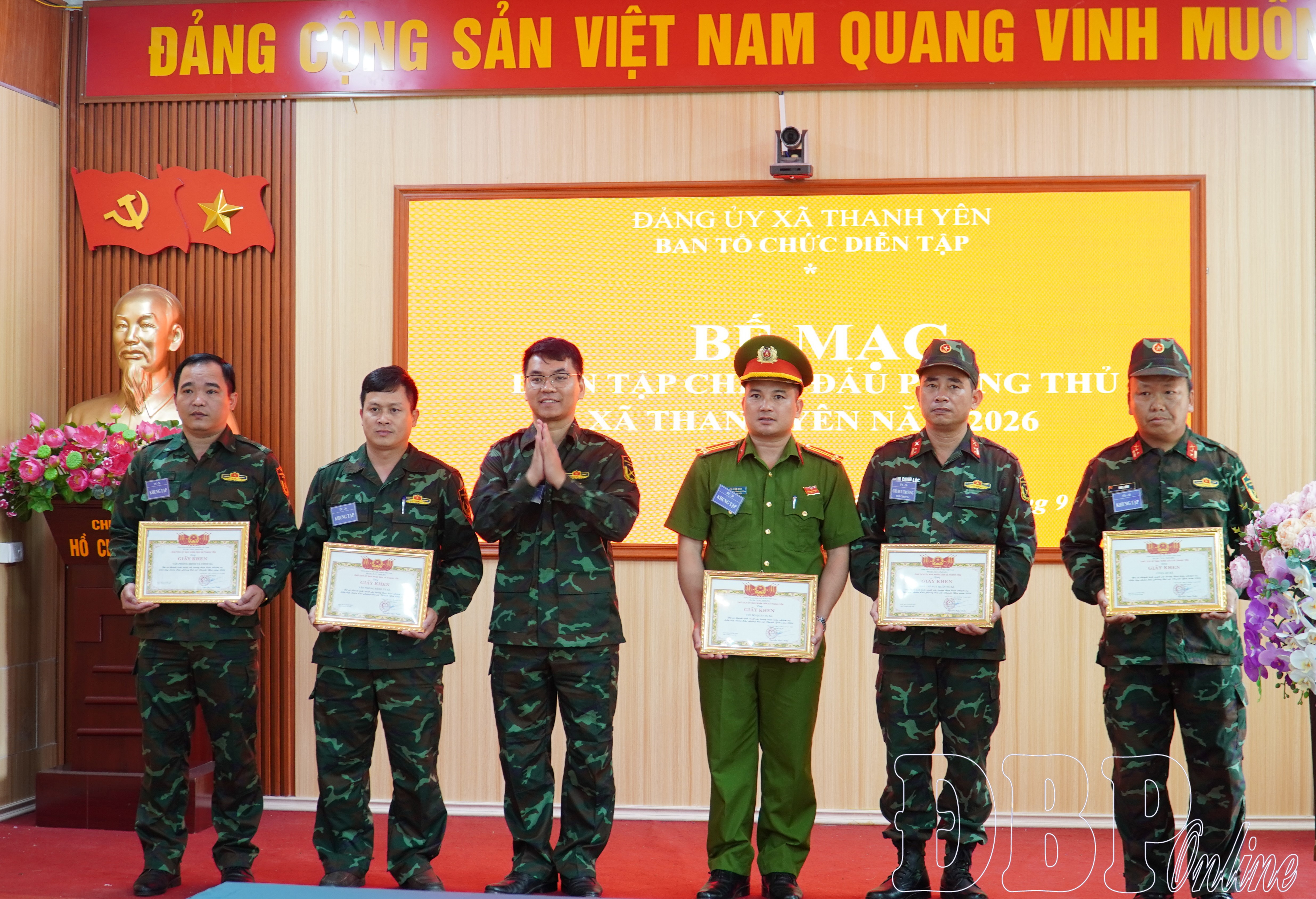 Thanh Yên tổ chức diễn tập chiến đấu phòng thủ