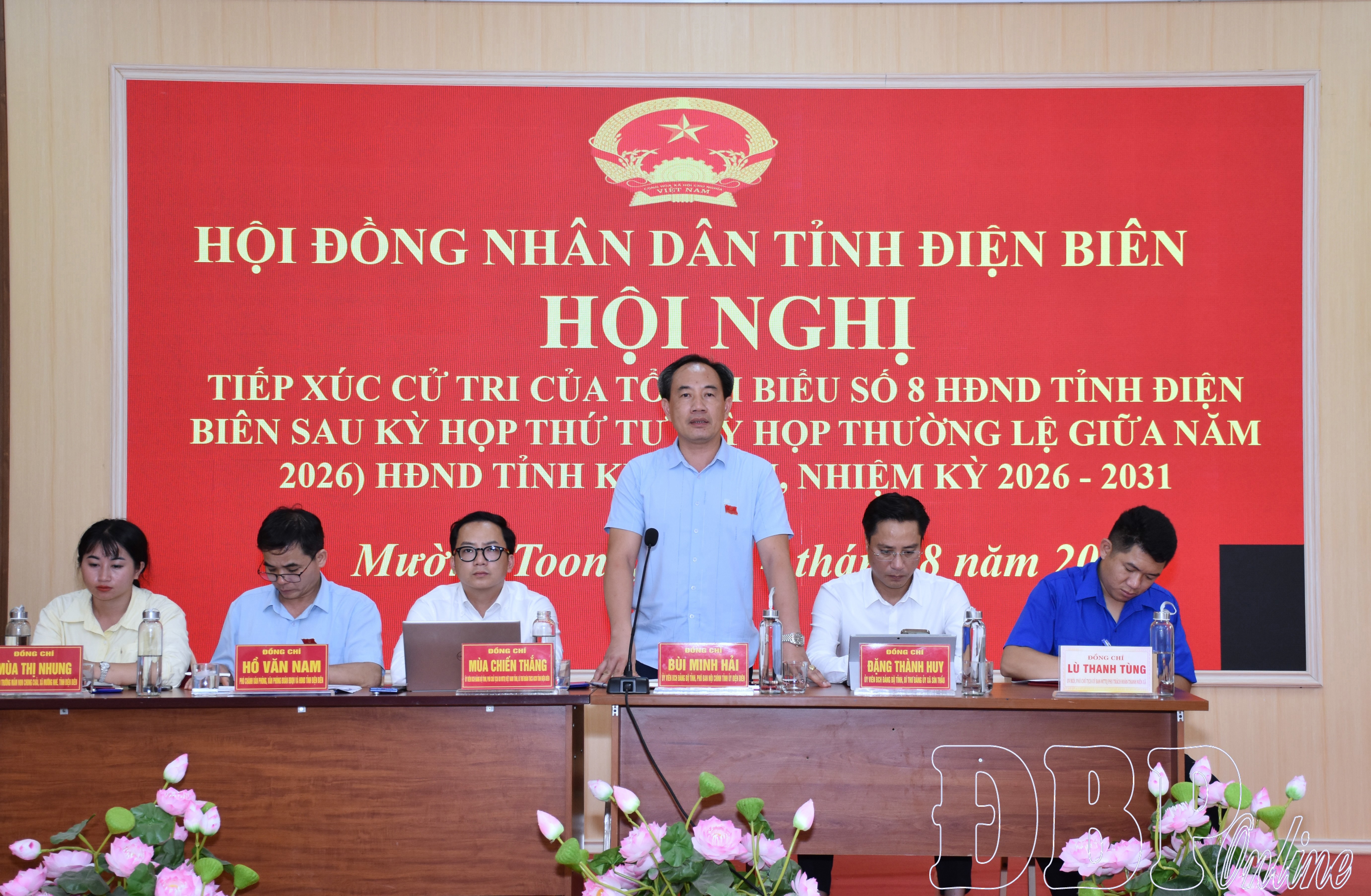 Phó Chủ tịch HĐND tỉnh Bùi Minh Hải tiếp xúc cử tri xã Mường Toong