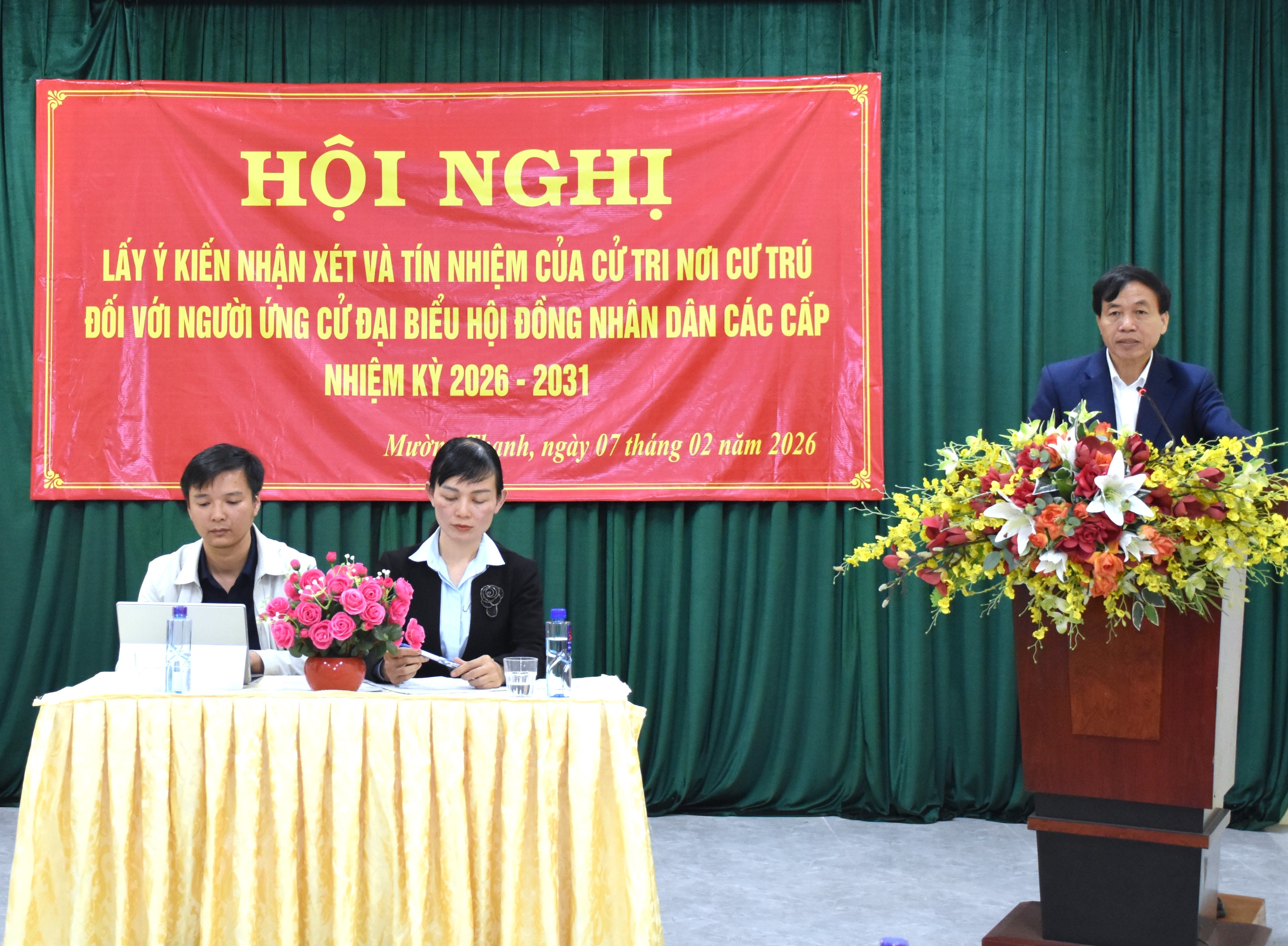 100% cử tri nơi cư trú tín nhiệm đồng chí Lê Văn Lương ứng cử đại biểu HĐND tỉnh 