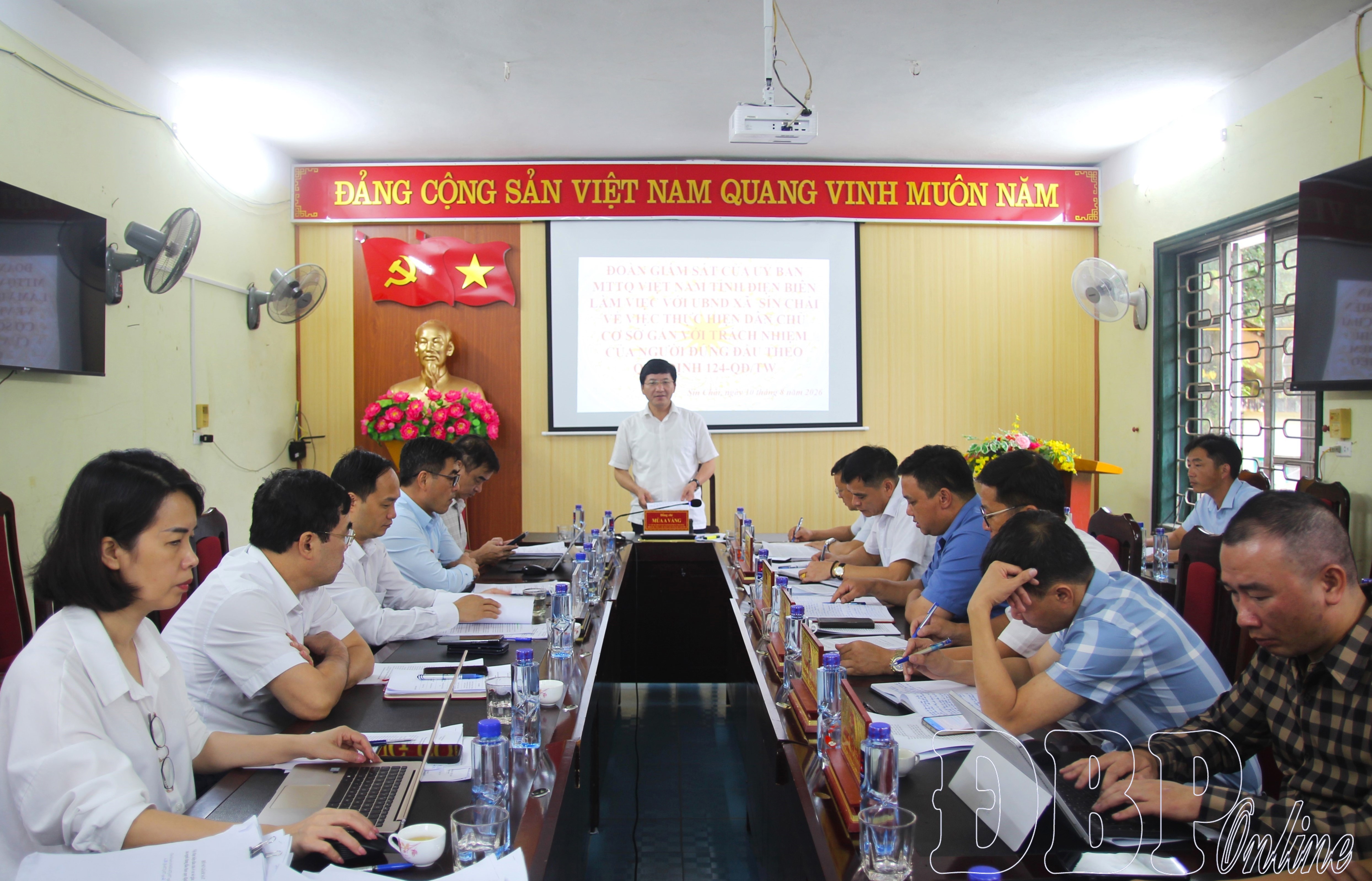 Ủy ban Mặt trận Tổ quốc Việt Nam tỉnh giám sát thực hiện dân chủ ở cơ sở tại xã Sín Chải
