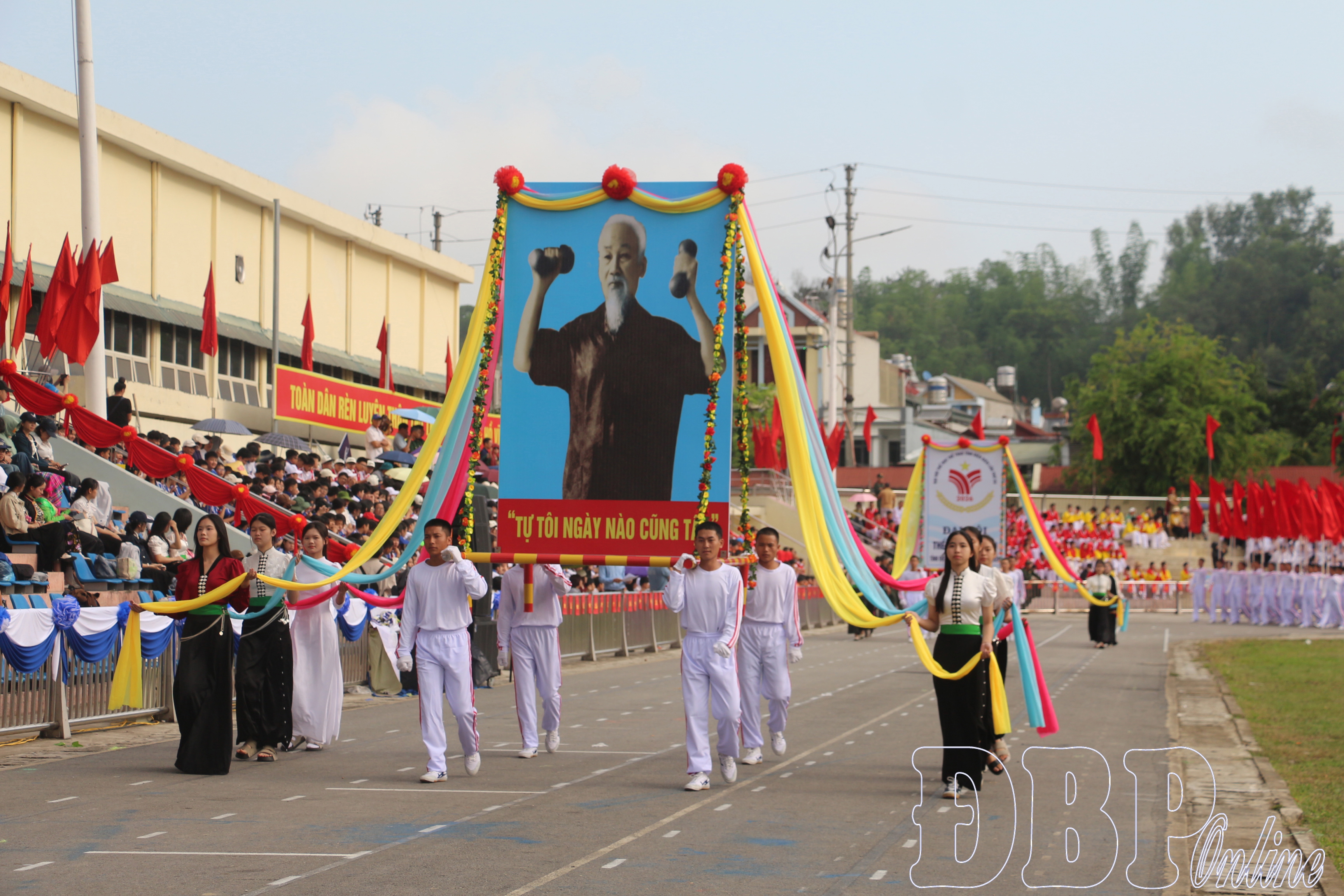 Tổng duyệt khai mạc Đại hội TDTT tỉnh Điện Biên lần thứ XII