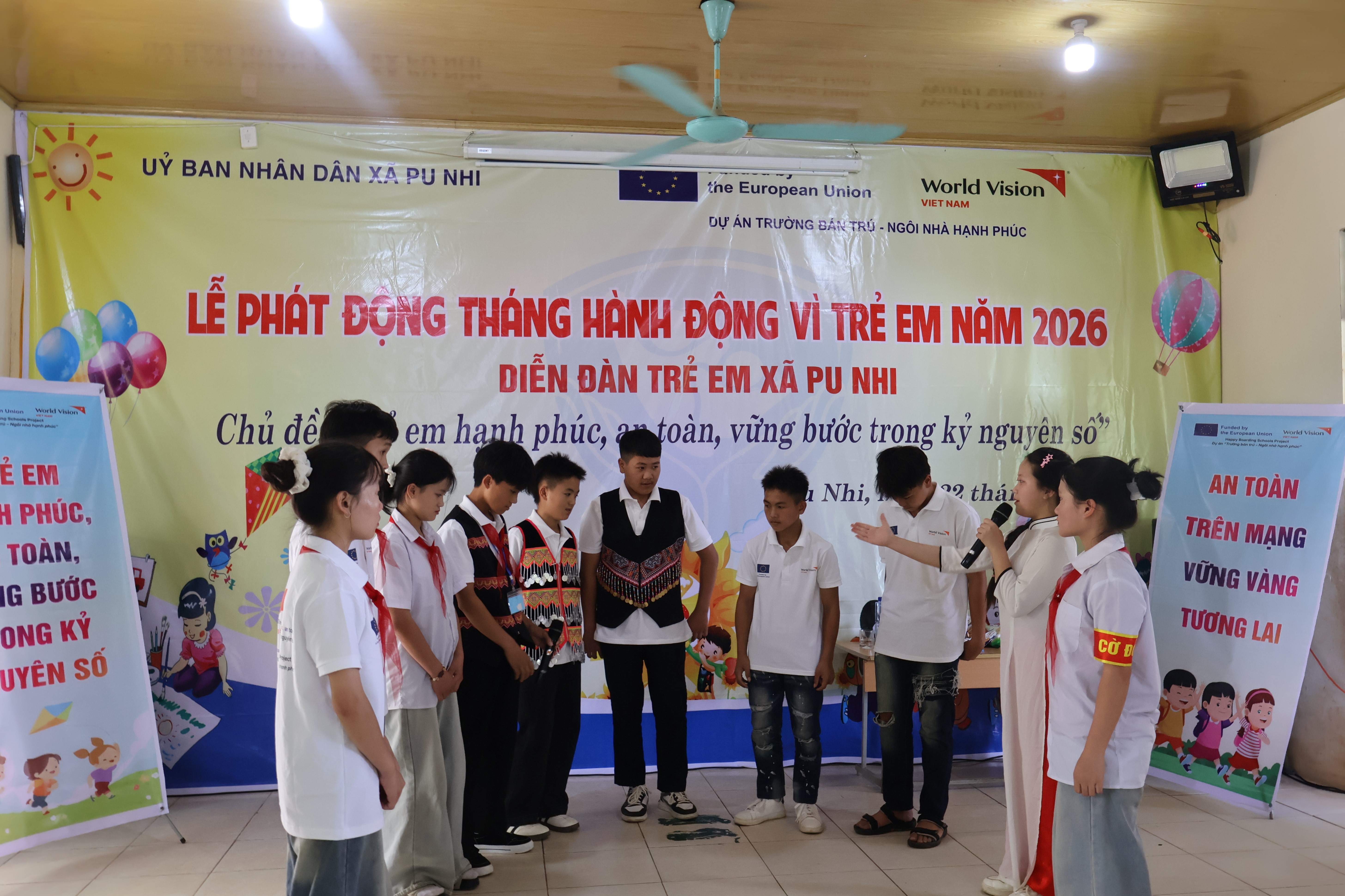 Phát động Tháng hành động vì trẻ em năm 2026 tại xã Pu Nhi
