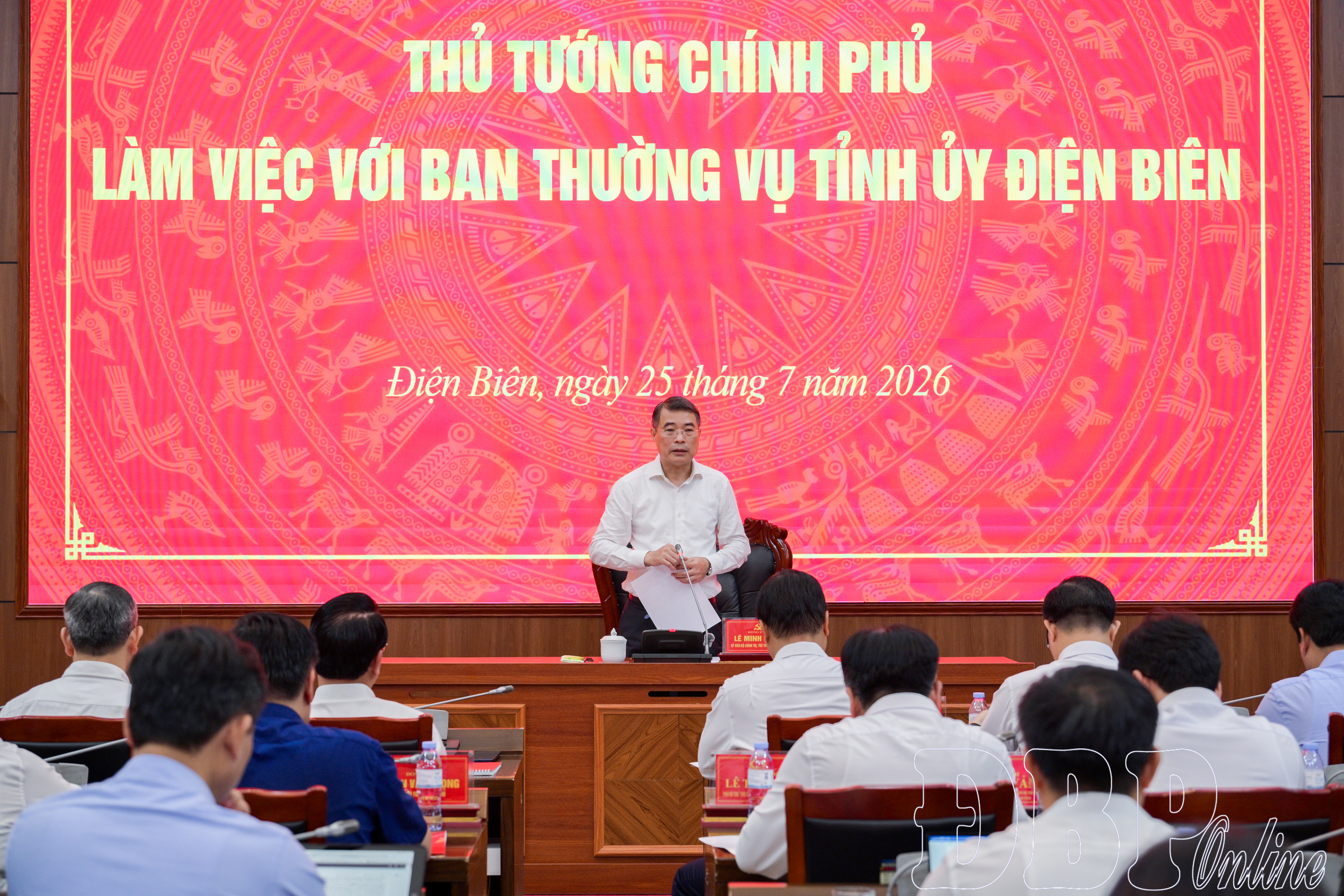 Thủ tướng Chính phủ Lê Minh Hưng làm việc tại Điện Biên