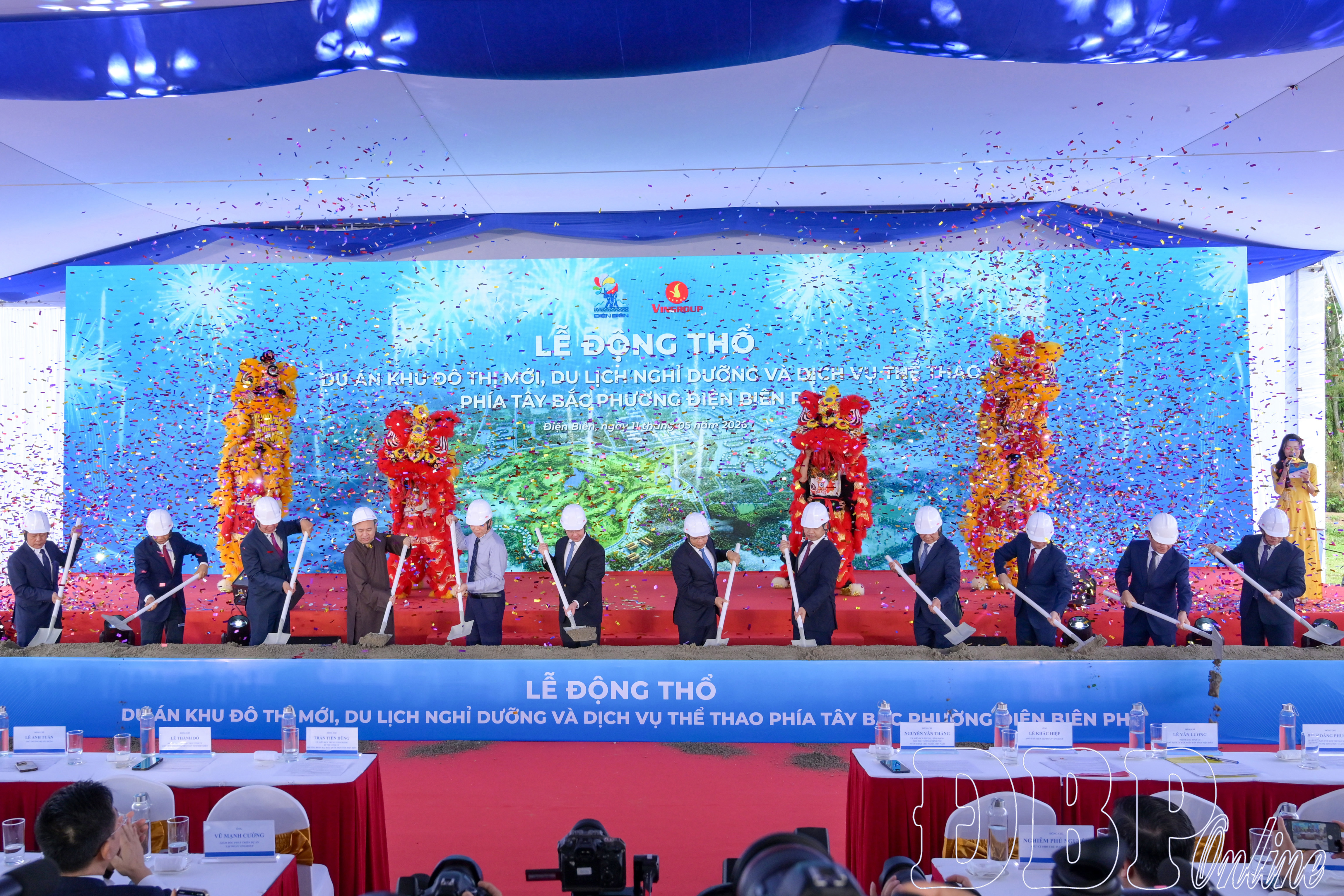Lễ động thổ Dự án Khu đô thị mới, du lịch nghỉ dưỡng và dịch vụ thể thao phía Tây Bắc phường Điện Biên Phủ