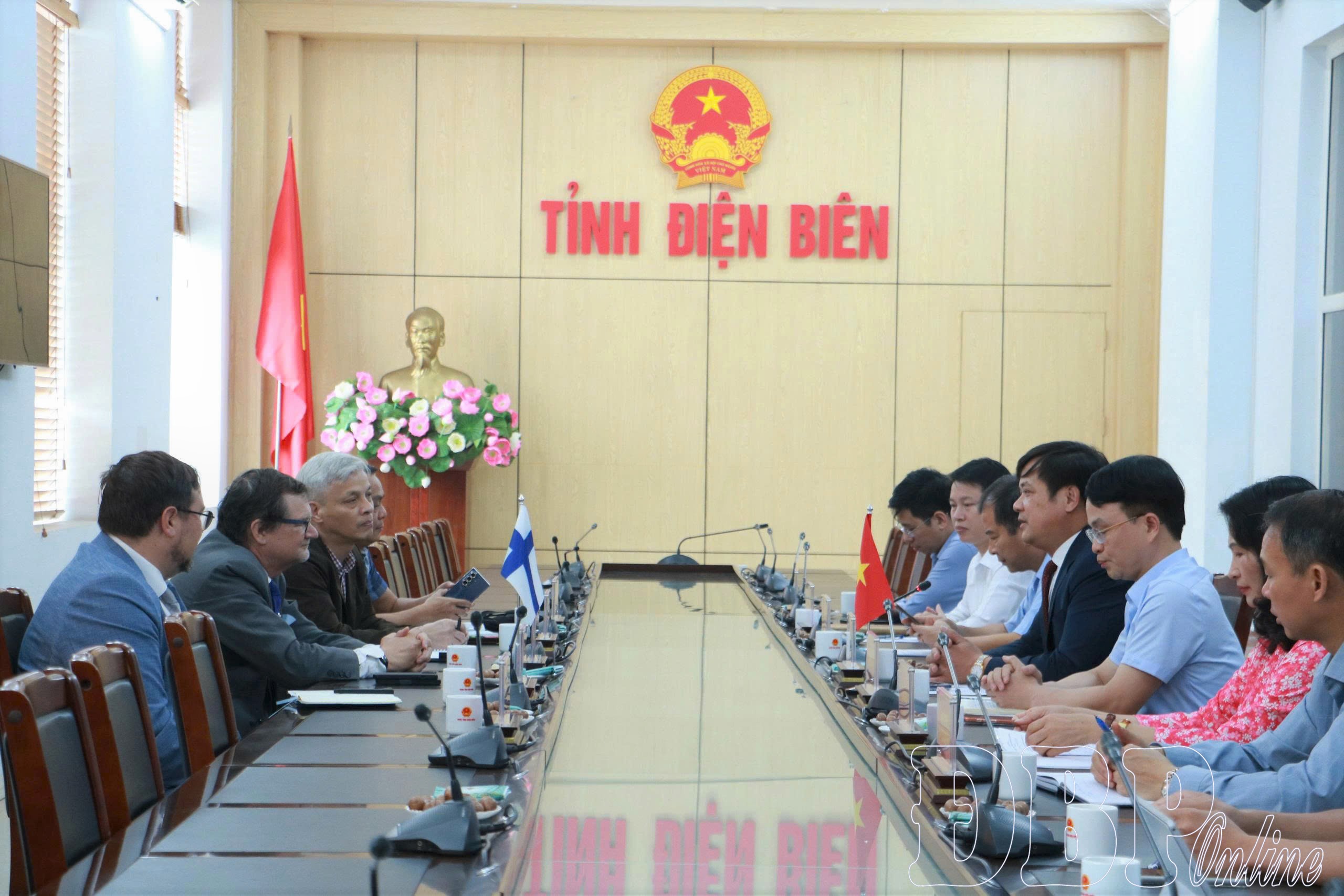 UBND tỉnh làm việc với Đoàn công tác Đại sứ quán Phần Lan tại Việt Nam