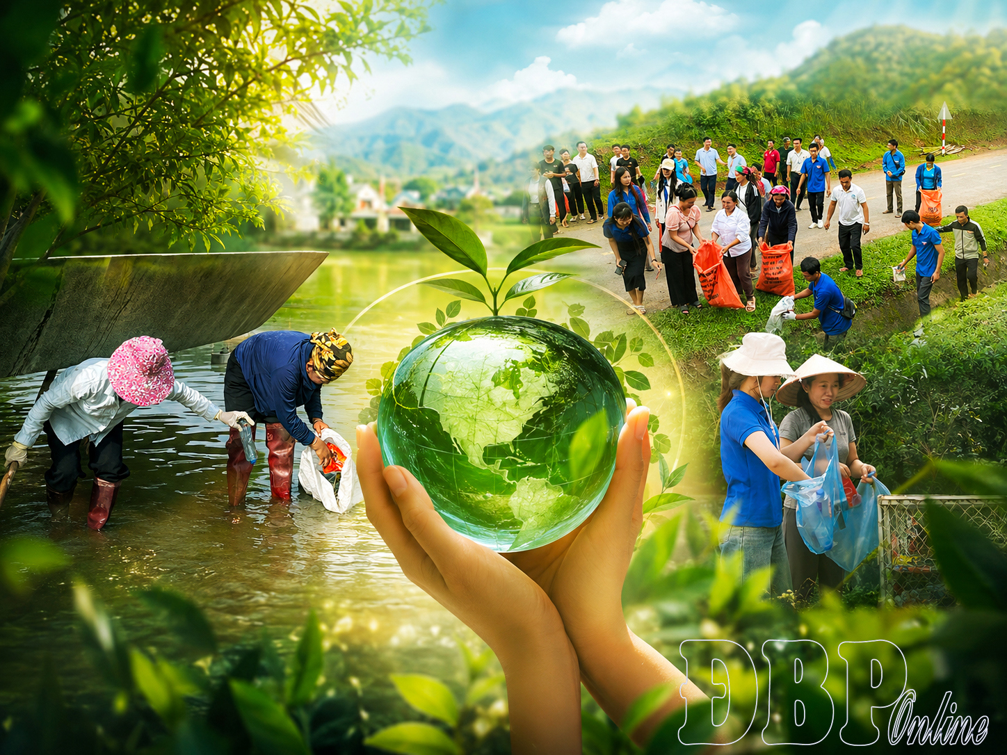 Đồng lòng xây dựng môi trường xanh - sạch - đẹp