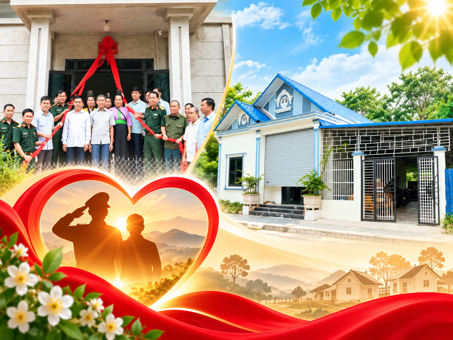 Nghĩa tình dưới những mái ấm “Đền ơn đáp nghĩa”