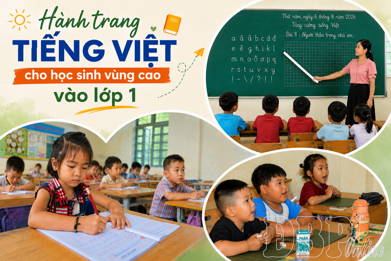 Hành trang tiếng Việt cho học sinh vùng cao vào lớp 1