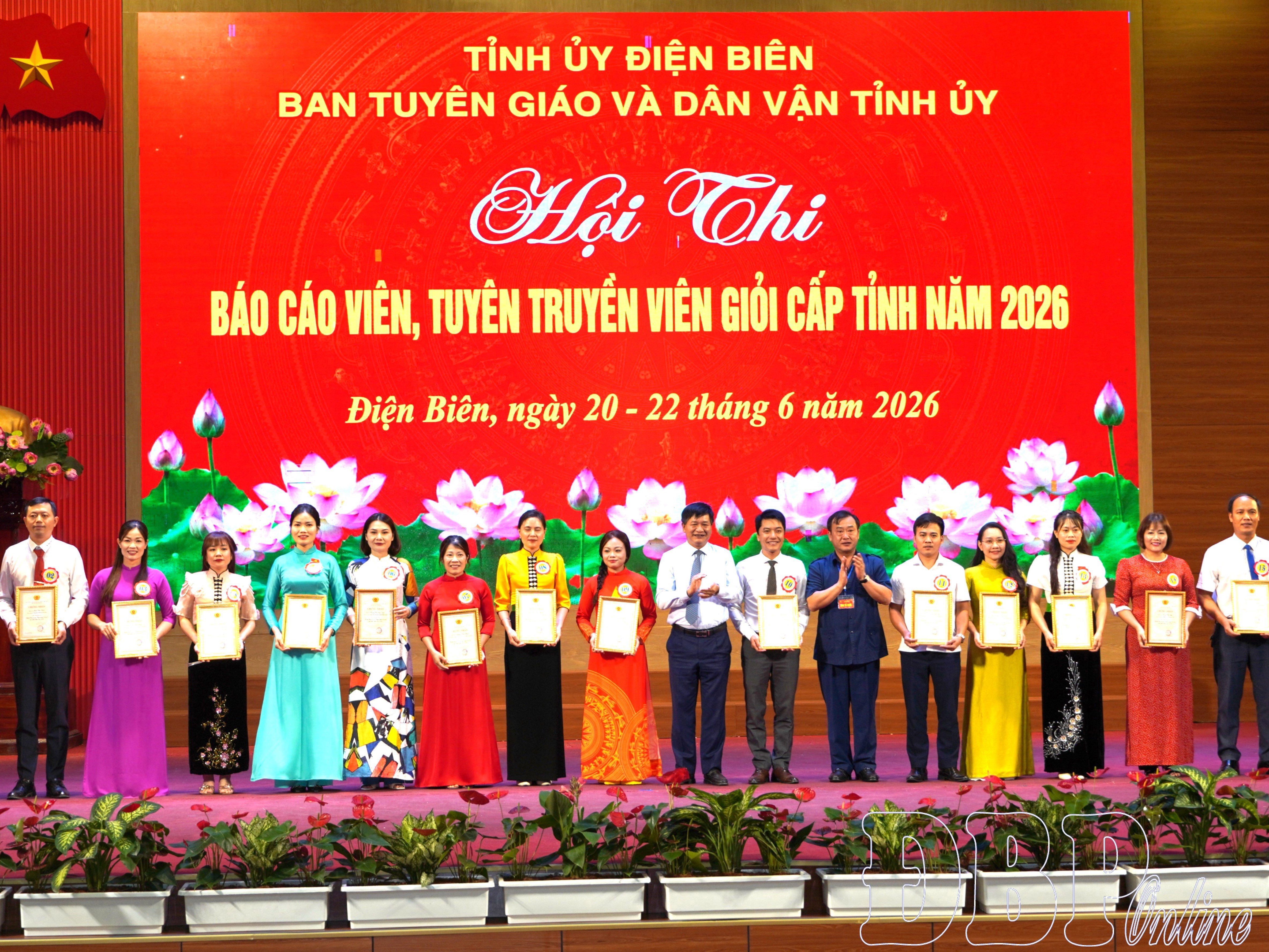 Khai mạc Hội thi Báo cáo viên, tuyên truyền viên giỏi tỉnh Điện Biên năm 2026