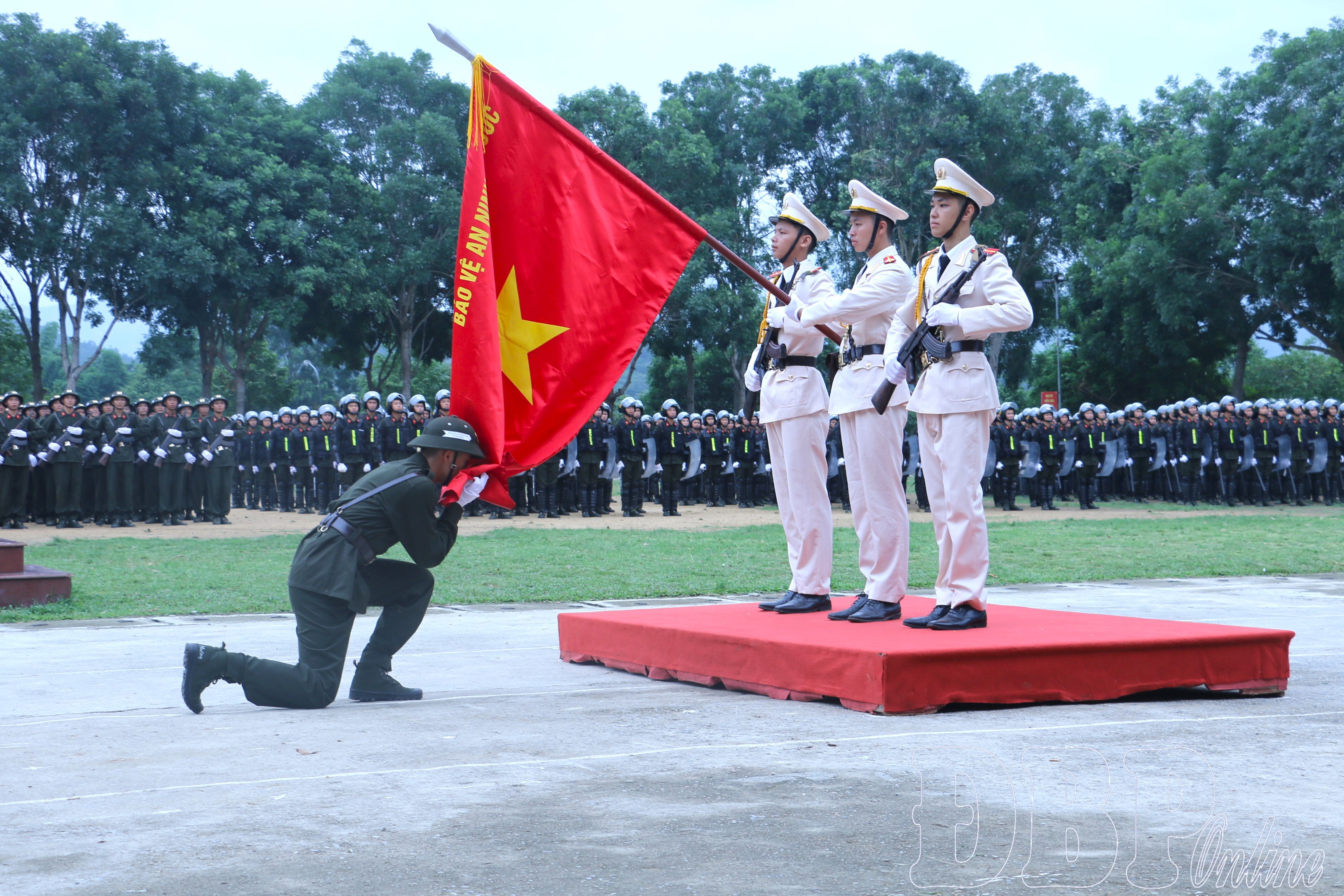 Hoàn thành huấn luyện 1.657 chiến sĩ nghĩa vụ Công an nhân dân