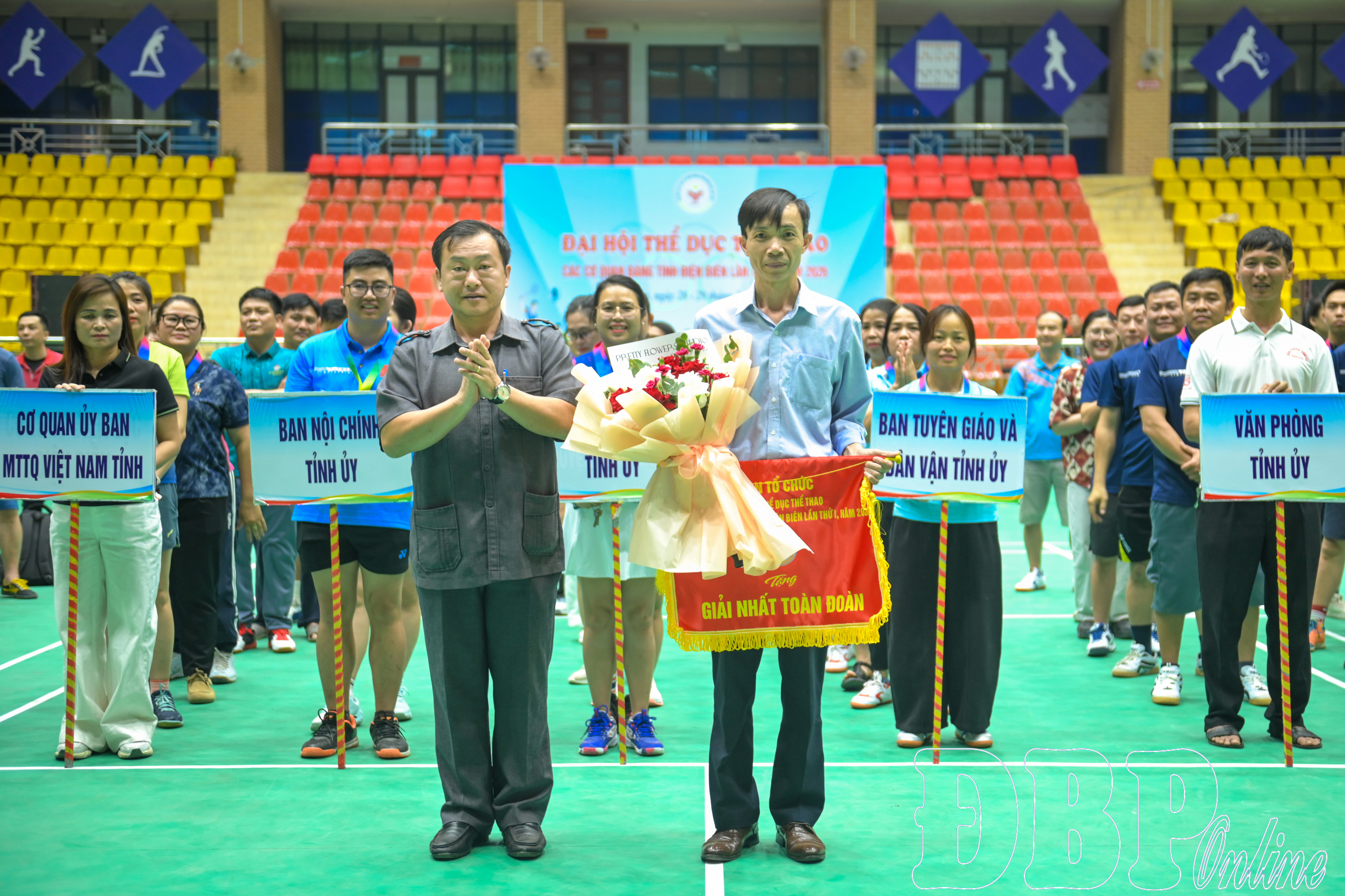 Báo và phát thanh, truyền hình Điện Biên đoạt giải Nhất toàn đoàn tại Đại hội Thể dục thể thao các cơ quan Đảng tỉnh lần thứ I