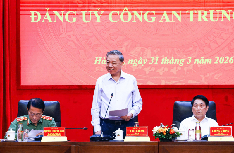 Tổng Bí thư Tô Lâm: Lực lượng Công an nhân dân phải tiếp tục tạo nền tảng thực hiện thắng lợi mục tiêu tăng trưởng hai con số