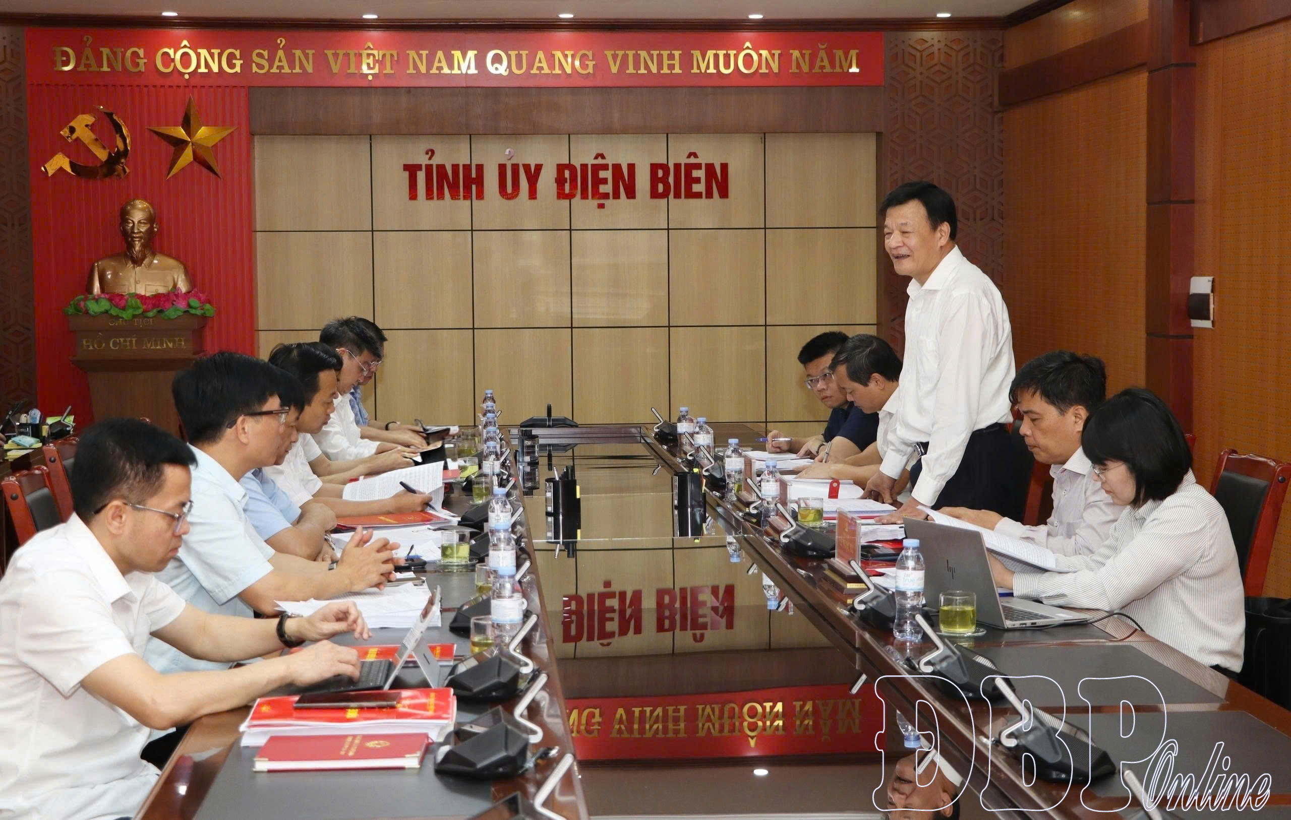Đoàn Kiểm tra, giám sát số 30 làm việc với Thường trực Tỉnh ủy Điện Biên