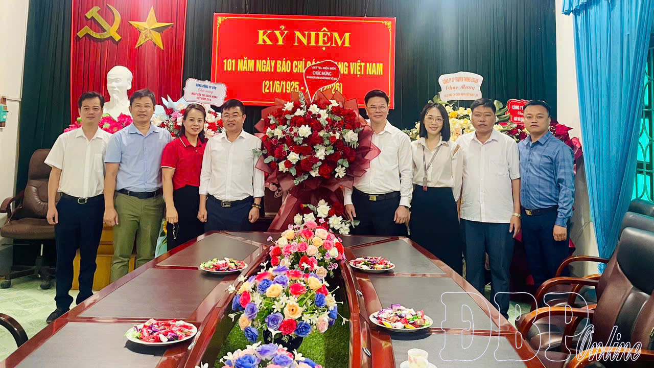 Báo và Phát thanh, Truyền hình Điện Biên đón các đoàn đến thăm, chúc mừng nhân ngày Báo chí Cách mạng Việt Nam
